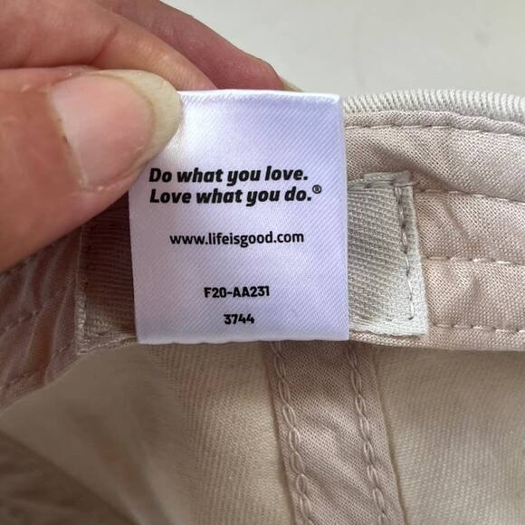 LIFE IS GOOD Happy Go Life Unisex Cap Hat Size Tan"Art of Optimism" Shamrock - Picture 10 of 12